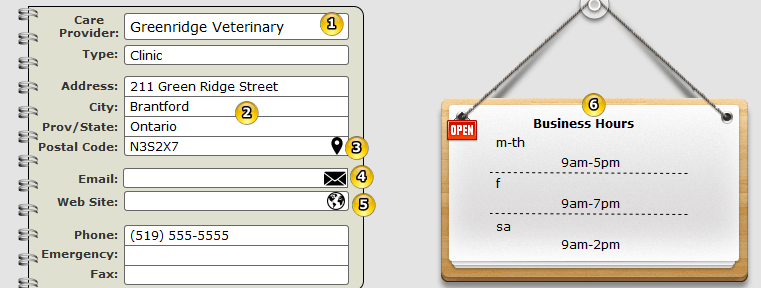 contact information